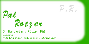 pal rotzer business card